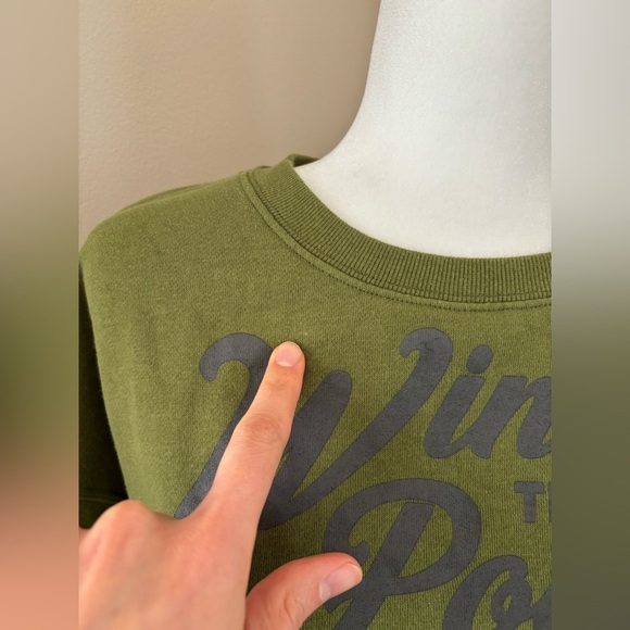 Disney Winnie The Pooh Forest Green Crewneck Sweatshirt - Picture 3 of 9